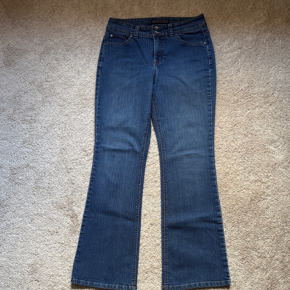 Womens Nine West Blue Bootcut Jeans sz 8